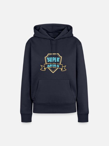 Arian als Vorname - Frauen Premium Bio Hoodie - Navy