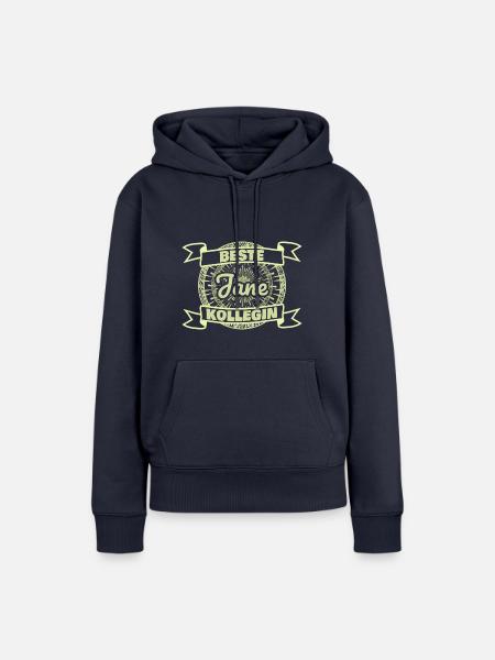Arbeitskollegin Jane - Frauen Premium Bio Hoodie - Navy