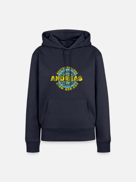 Arbeitskollege Andreas - Frauen Premium Bio Hoodie - Navy