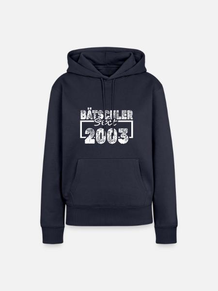 Single 2003 - Frauen Premium Bio Hoodie - Navy