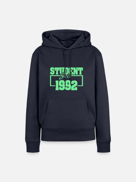 Student 1992 - Frauen Premium Bio Hoodie - Navy