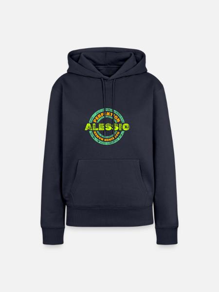Perfekt Alessio - Frauen Premium Bio Hoodie - Navy