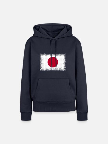 Land Japan - Frauen Premium Bio Hoodie - Navy