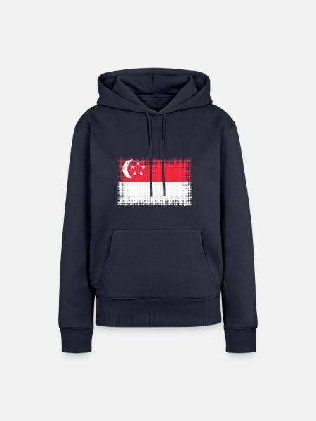 Geschenk für Singapur - Frauen Premium Bio Hoodie - Navy