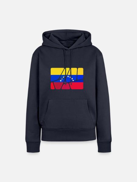 Venezuela Venezuela - Frauen Premium Bio Hoodie - Navy