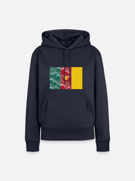 Kamerun als Kamerun - Frauen Premium Bio Hoodie - Navy