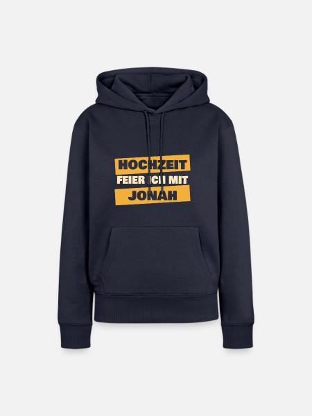 Geschenk für Jonah - Frauen Premium Bio Hoodie - Navy