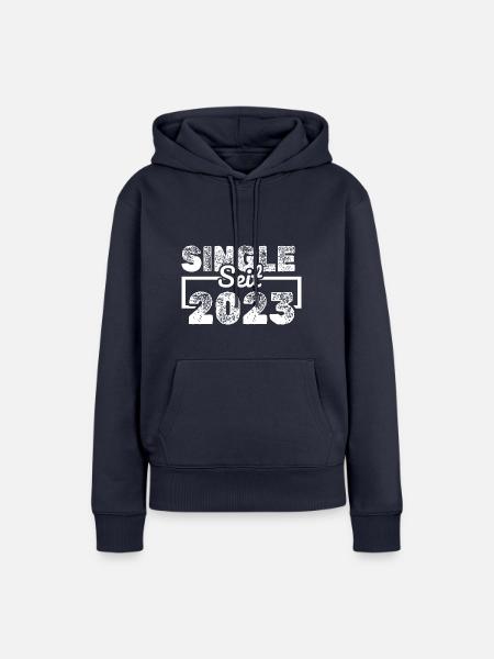 Single 2023 - Frauen Premium Bio Hoodie - Navy