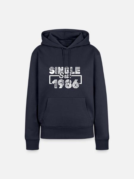 seit 1986 - Frauen Premium Bio Hoodie - Navy