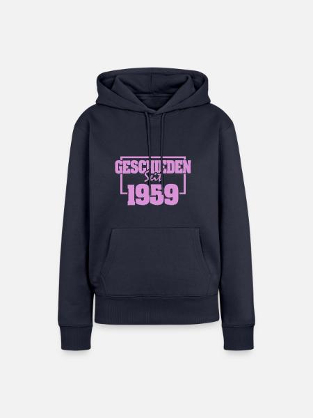 Ehe 1959 - Frauen Premium Bio Hoodie - Navy