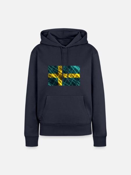 Land Schweden - Frauen Premium Bio Hoodie - Navy