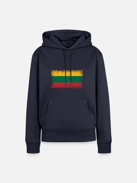 Litauen - Frauen Premium Bio Hoodie - Navy