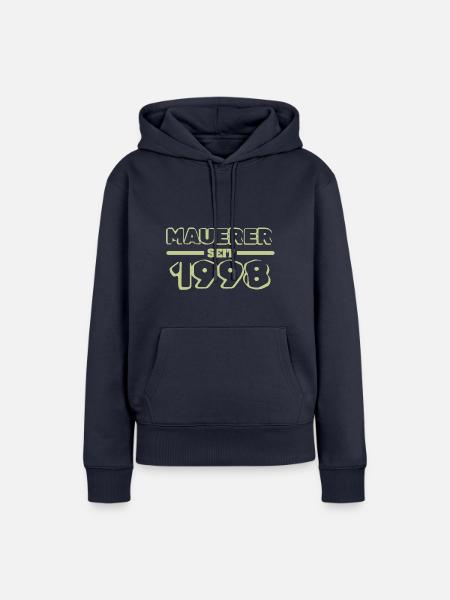 Witzig 1998 - Frauen Premium Bio Hoodie - Navy