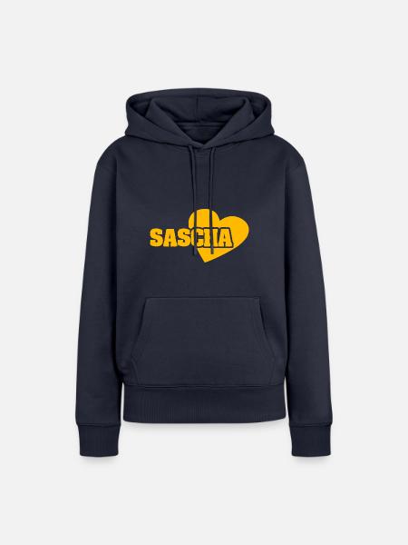 Sascha - Frauen Premium Bio Hoodie - Navy