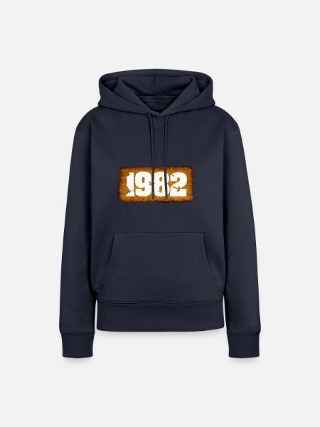 1982 - Frauen Premium Bio Hoodie - Navy