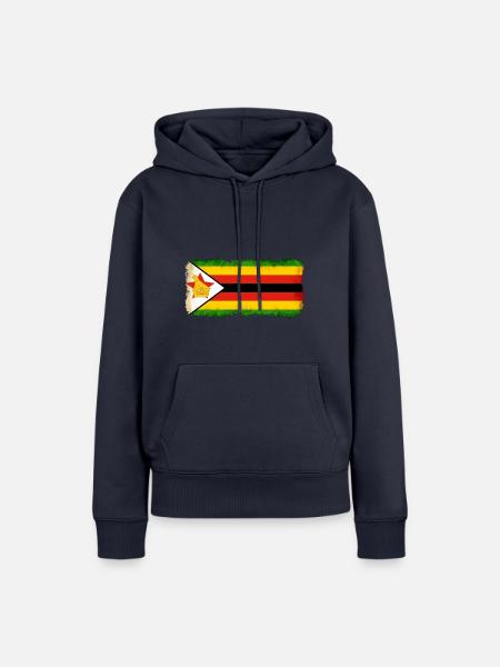Geschenk für Simbabwe - Frauen Premium Bio Hoodie - Navy