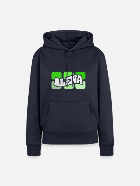 Geschenk für Alena - Frauen Premium Bio Hoodie - Navy