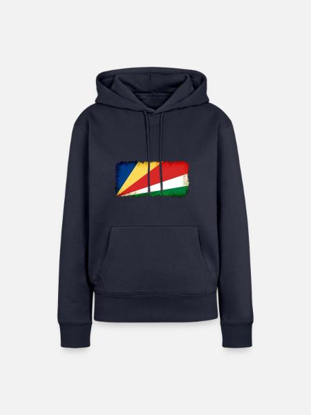 Seychellen Seychellen - Frauen Premium Bio Hoodie - Navy