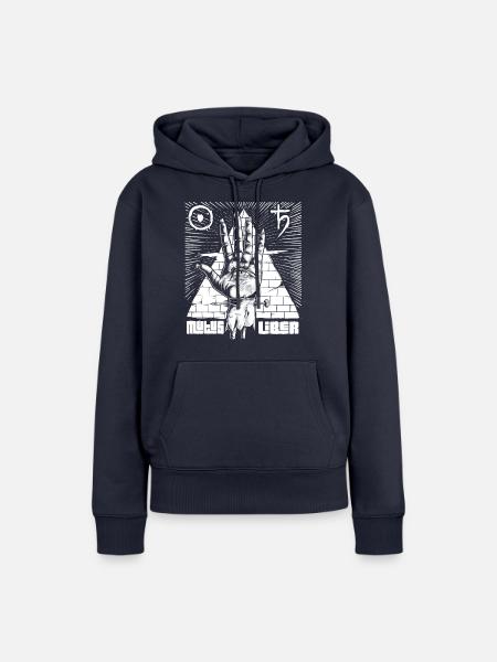 Alchemy Hand Mann Frau Kind - Frauen Premium Bio Hoodie - Navy
