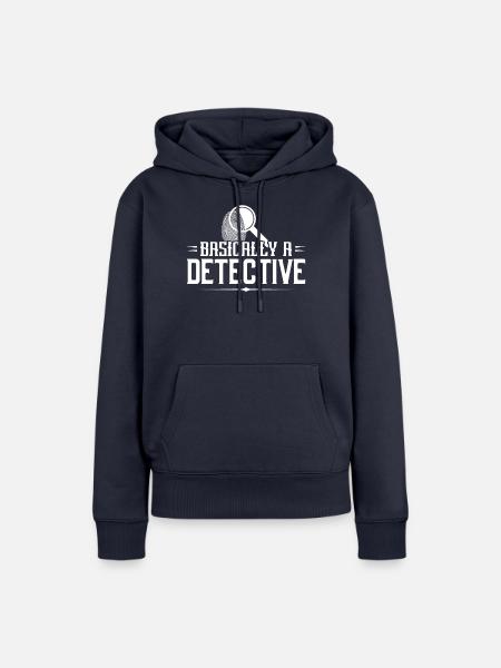 Im Grunde Ein Detektiv - Frauen Premium Bio Hoodie - Navy