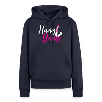 Hang Gang - Aerialist - Frauen Premium Bio Hoodie - Navy - Vorne - Julia (174cm)