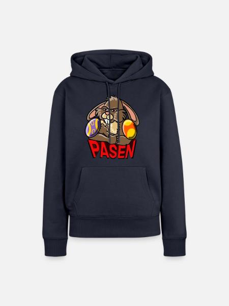 Wütender Osterhase - Frauen Premium Bio Hoodie - Navy