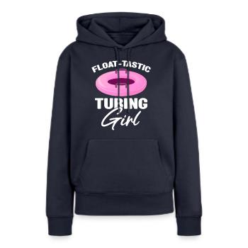 Wildwasser Rafting - Frauen Premium Bio Hoodie - Navy - Vorne - Julia (174cm)