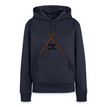 Trommel , Trommler , Schlagzeug (25) - Frauen Premium Bio Hoodie - Navy - Vorne - Julia (174cm)
