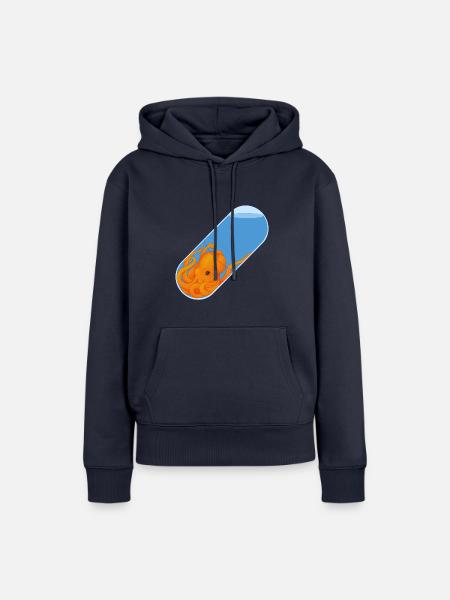 Krakenpille - Frauen Premium Bio Hoodie - Navy