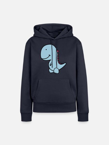 dino - Frauen Premium Bio Hoodie - Navy