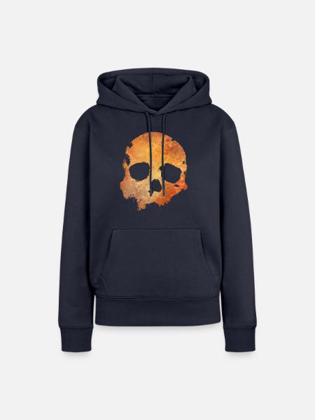 Schädel - Frauen Premium Bio Hoodie - Navy