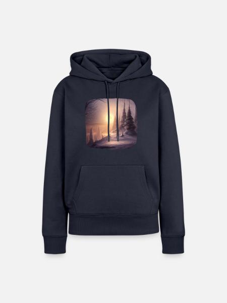 Advent - Frauen Premium Bio Hoodie - Navy