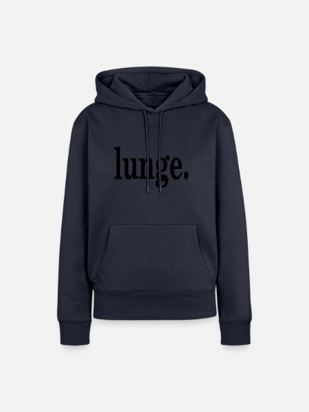 lunge. - Frauen Premium Bio Hoodie - Navy
