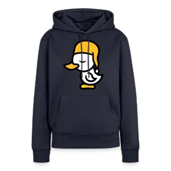 muetze muede bett schlafen schlafmuetze abend erho - Frauen Premium Bio Hoodie - Navy - Vorne - Julia (174cm)