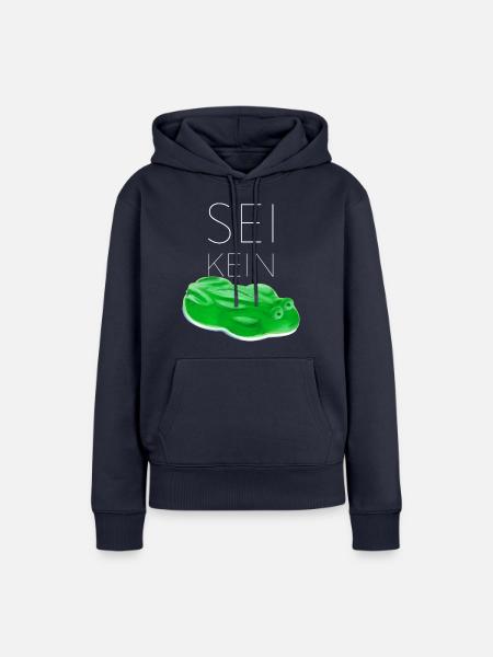 Sei kein Frosch real - Frauen Premium Bio Hoodie - Navy