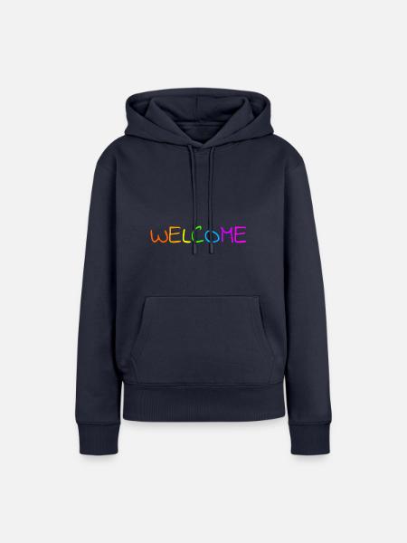 Welcome - Frauen Premium Bio Hoodie - Navy