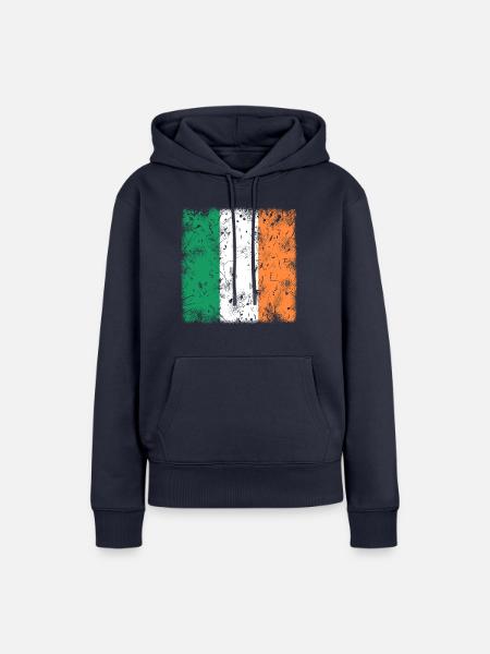 Irland - Frauen Premium Bio Hoodie - Navy
