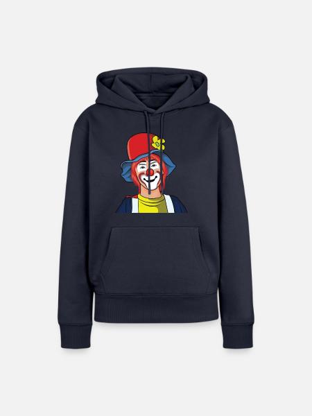 Clown - Frauen Premium Bio Hoodie - Navy