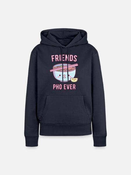 Süße Freunde Pho Ever Pun - Frauen Premium Bio Hoodie - Navy