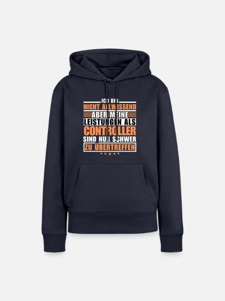 Unübertroffene Leistung als Controller - Frauen Premium Bio Hoodie - Navy