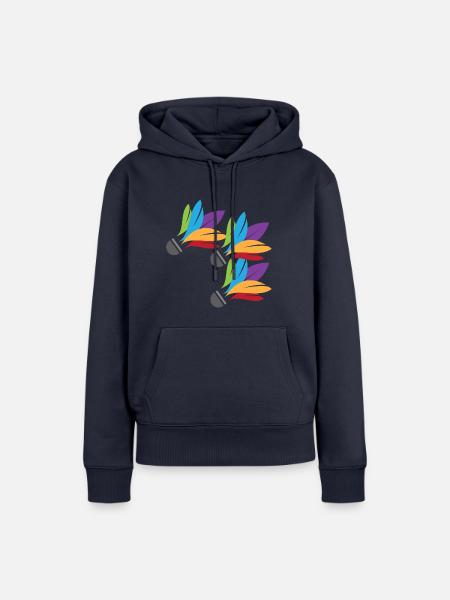 Federbälle - Frauen Premium Bio Hoodie - Navy