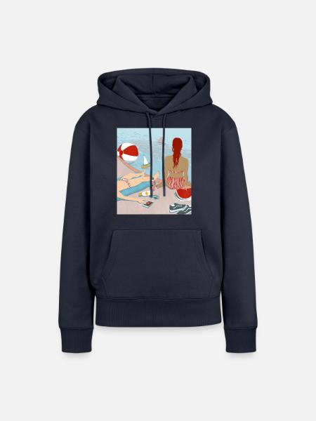 Summer - Frauen Premium Bio Hoodie - Navy