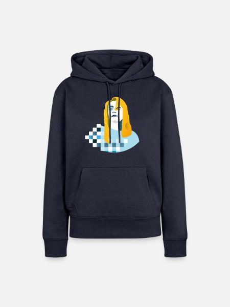 Blond - Frauen Premium Bio Hoodie - Navy