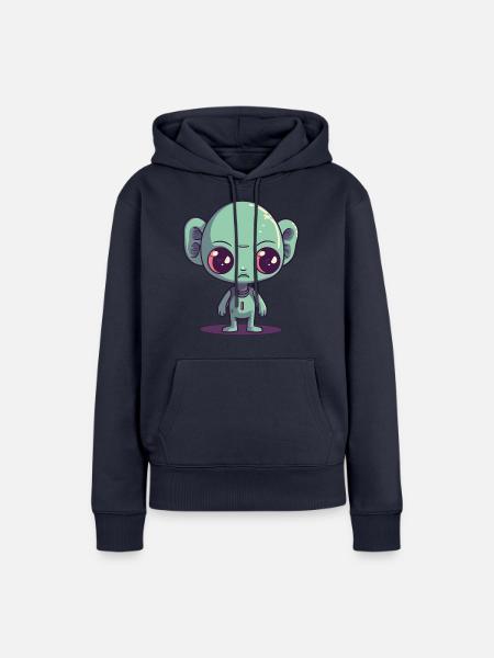 Außerirdischer - Frauen Premium Bio Hoodie - Navy