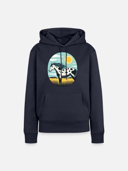 Appaloosa - Frauen Premium Bio Hoodie - Navy