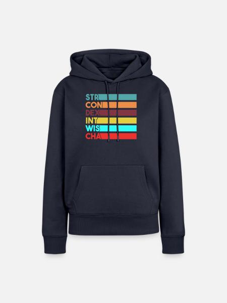 Gamer Stats Geschenk - Frauen Premium Bio Hoodie - Navy