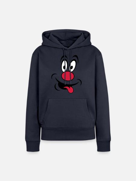 clown - Frauen Premium Bio Hoodie - Navy