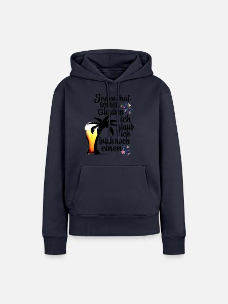 Urlaub - Frauen Premium Bio Hoodie - Navy