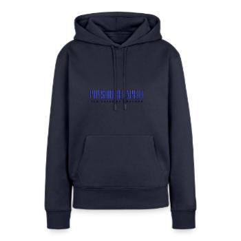 Physiotherapeut - Ich lasse es krachen - Frauen Premium Bio Hoodie - Navy - Vorne - Julia (174cm)