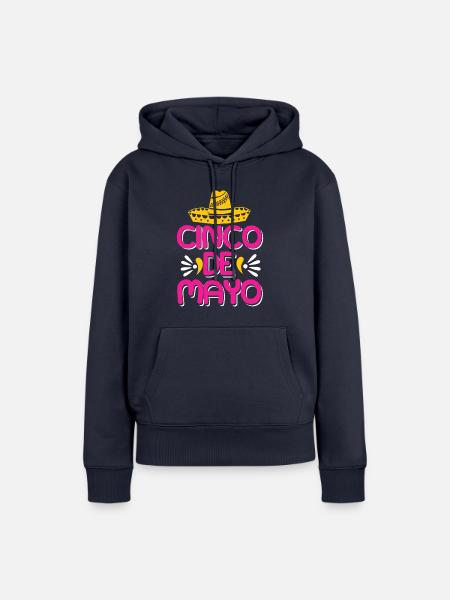 CINCO DE MAYO - Frauen Premium Bio Hoodie - Navy